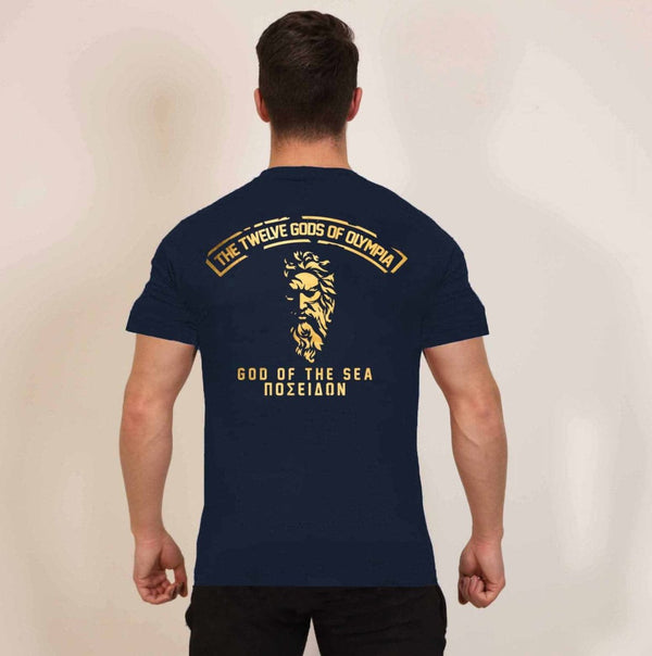 Theos T-Shirt - Navy (Poseidon - Oversized) - Spartathletics