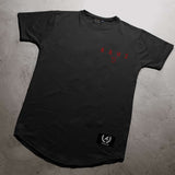 Theos T-Shirt - Onyx x Lava Red (Hades) - Spartathletics