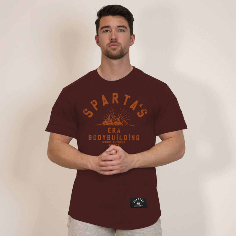 Sparta's Era T-Shirt - Burgundy (Oversized)