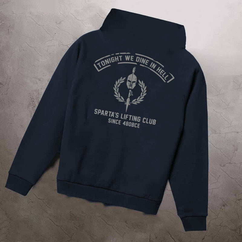 //03-SP1 | Shadow Ops 1/4 Zip Sweater - Navy (Oversized - Fully Customizable)